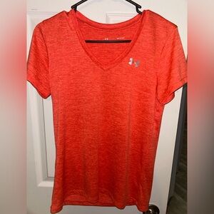 Under Armour “heat gear” tee, like Dri-FIT material. Size small. Authentic.